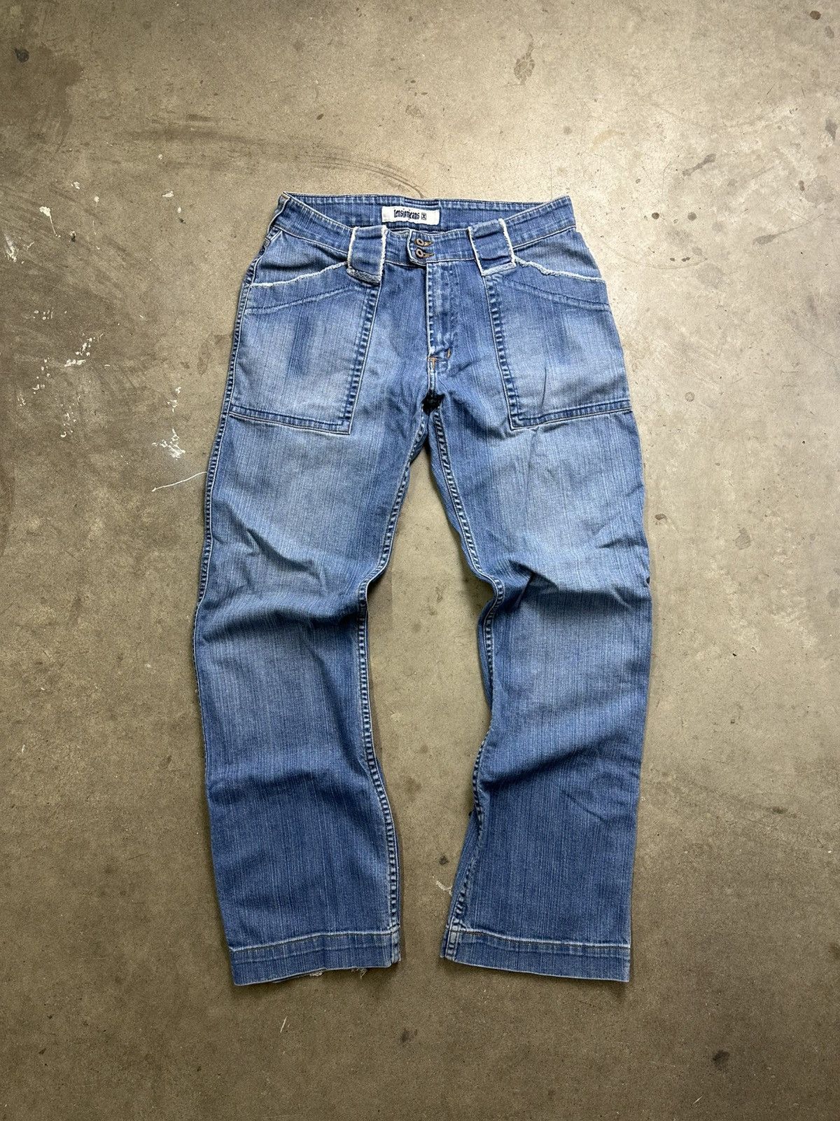 Other Y2K Light Wash Straight Cut Denim Tension Jeans Loose 34" Size US 34 / EU 50 - 1 Thumbnail