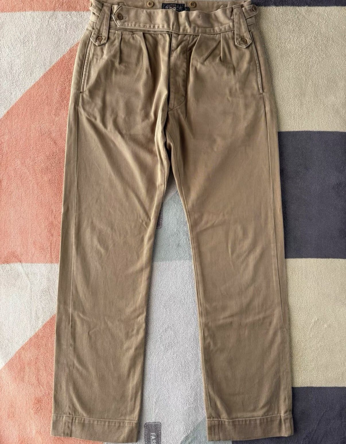 RRL Ralph Lauren RRL Ralph Lauren Double RL Khaki Military Pants K22 Size US 29 - 1 Thumbnail