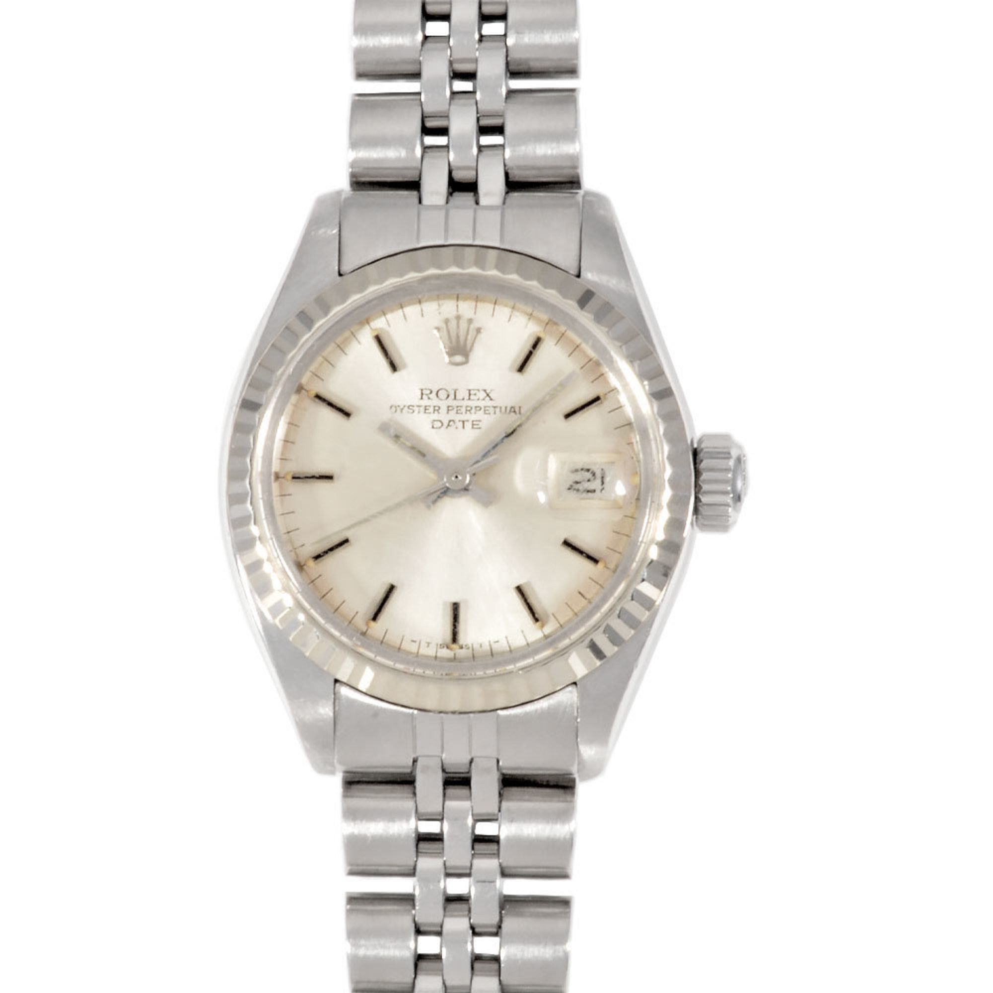Rolex 6917 Oyster Perpetual Date Watch Automatic Silver Dial Ladies, Women's
