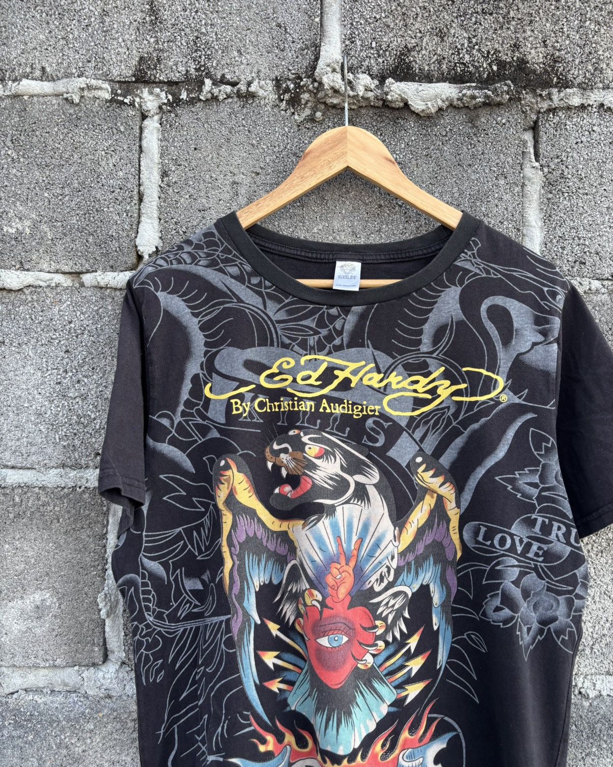 Ed Hardy Y2K Ed Hardy T Shirt By Christian Audigier Size US M / EU 48-50 / 2 - 2 Thumbnail