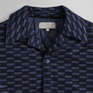 Kith Kith Flocked Monogram Puffed Devon Shirt - Nocturnal Size US M / EU 48-50 / 2 - 2 Thumbnail