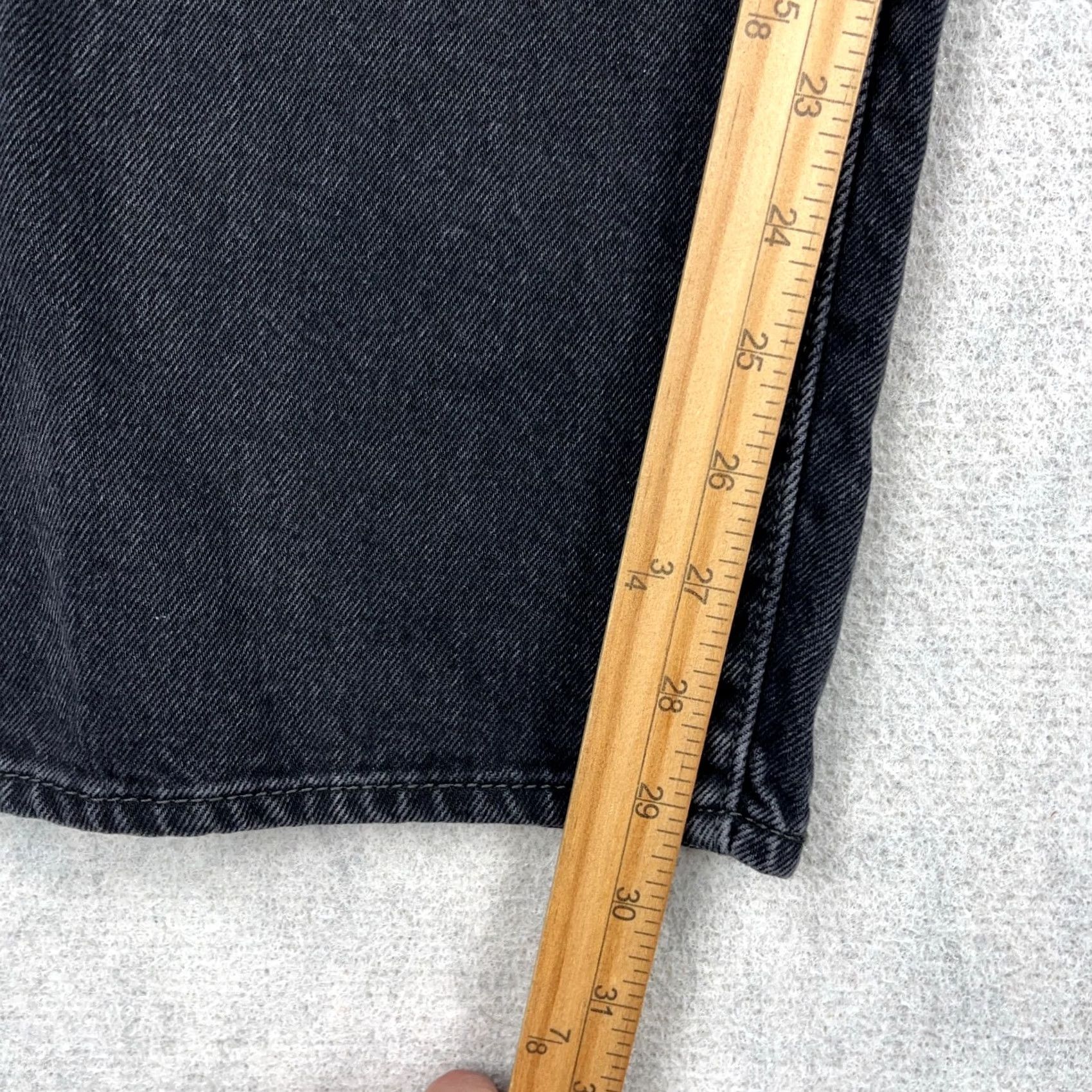 Levi's Levi's Jeans Women 30 Black 94 Baggy Straight Leg Relaxed 5-Pocket Denim Medium Wash Vintage: No Womens Jeans 80s 90s Retro USA Shirt Size 30" / US 8 / IT 44 - 6 Thumbnail