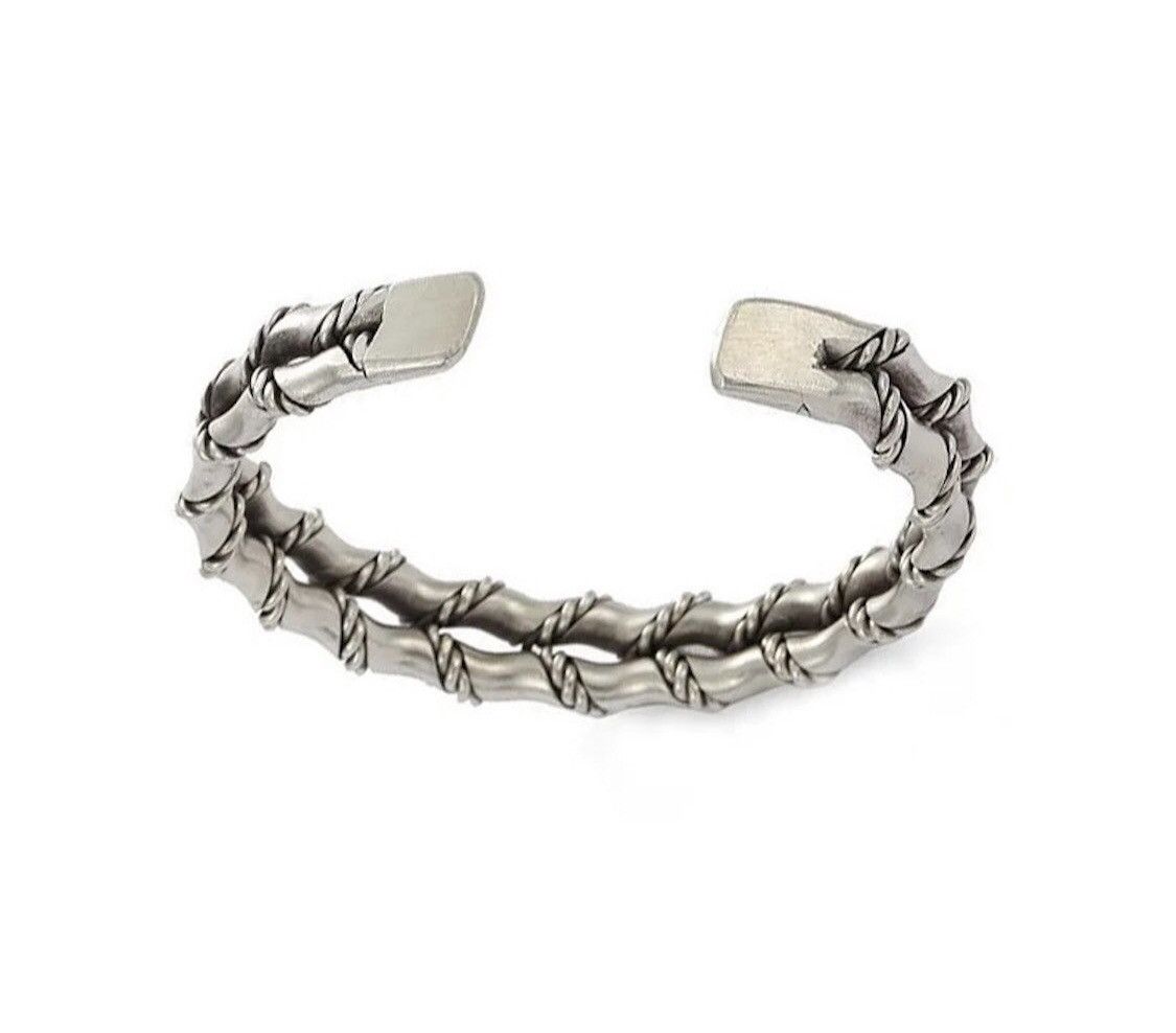 Jewelry Cuban Weaving Double Bamboo Bracelet Size ONE SIZE - 5 Thumbnail