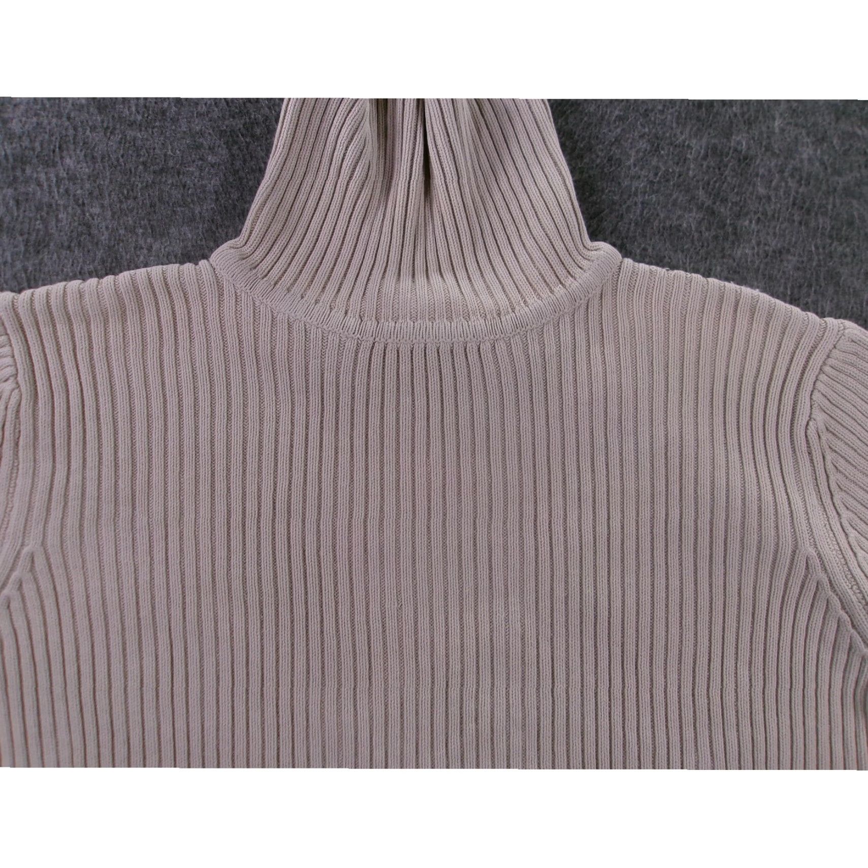 Vintage VINTAGE Sonoma Women's Sweater Pullover XL Beige Knit Turtleneck Fall Winter Casual Womens Size XL / US 12-14 / IT 48-50 - 2 Thumbnail