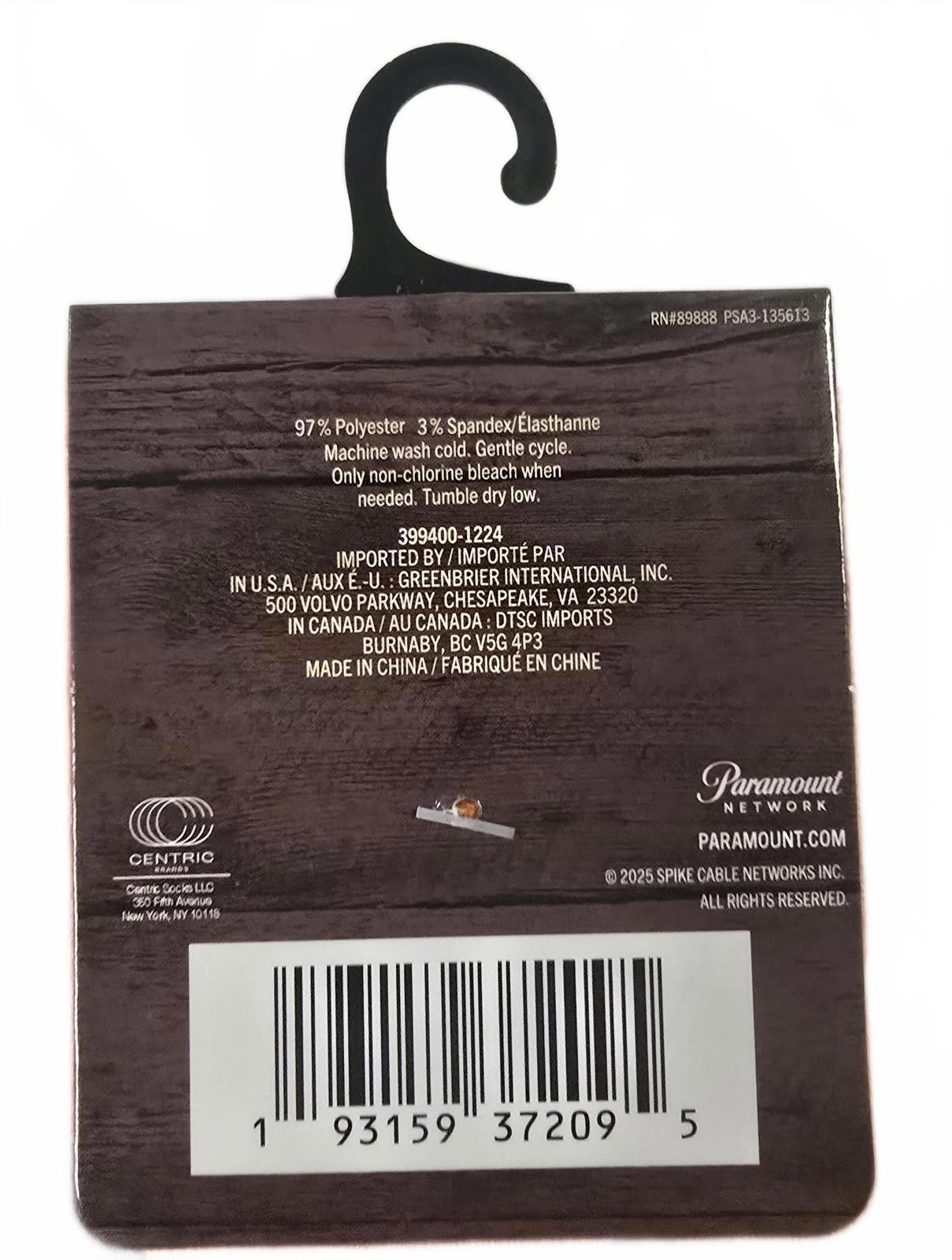 Designer Yellowstone (Paramount) 2 pk Socks Size ONE SIZE - 4 Thumbnail