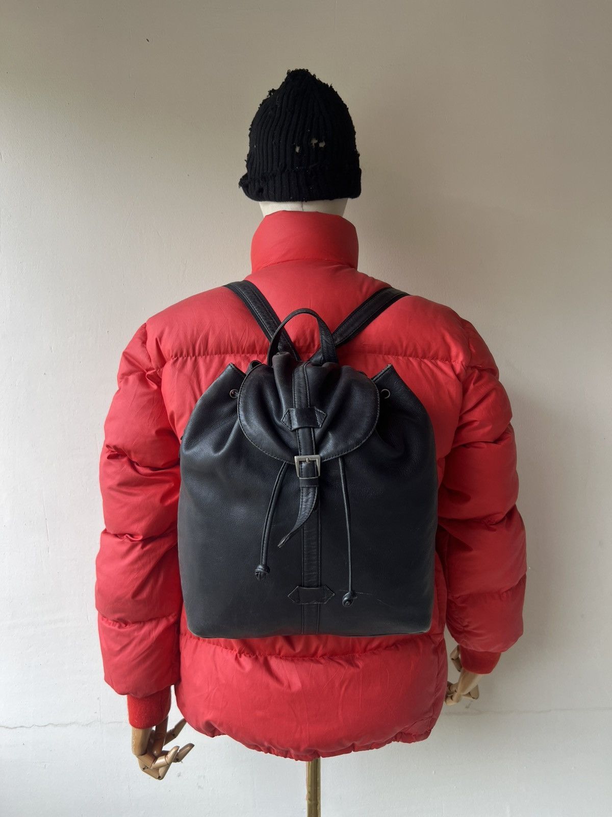 Leather Spiaggia Japan Faded Patina Leather Backpack Rucksack Bag Size ONE SIZE - 5 Thumbnail