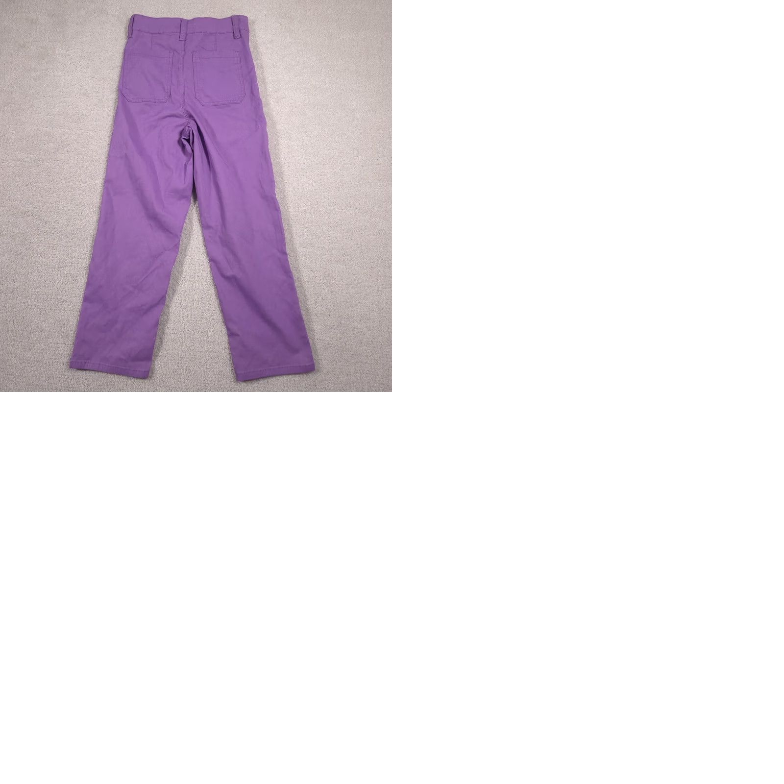 Vintage YMI Pants Womens M Purple Twill Straight Leg Chino Capri Zip Fly Stretch Size 32" / US 10 / IT 46 - 9 Thumbnail