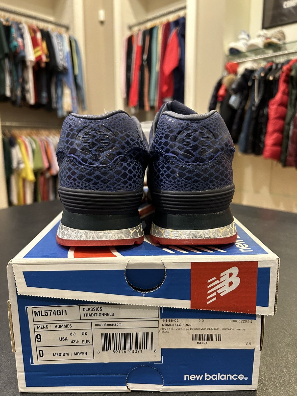 New Balance New Balance 574 X Bait X G.I. Joe ‘Cobra Commander’ Size US 9 / EU 42 - 3 Thumbnail