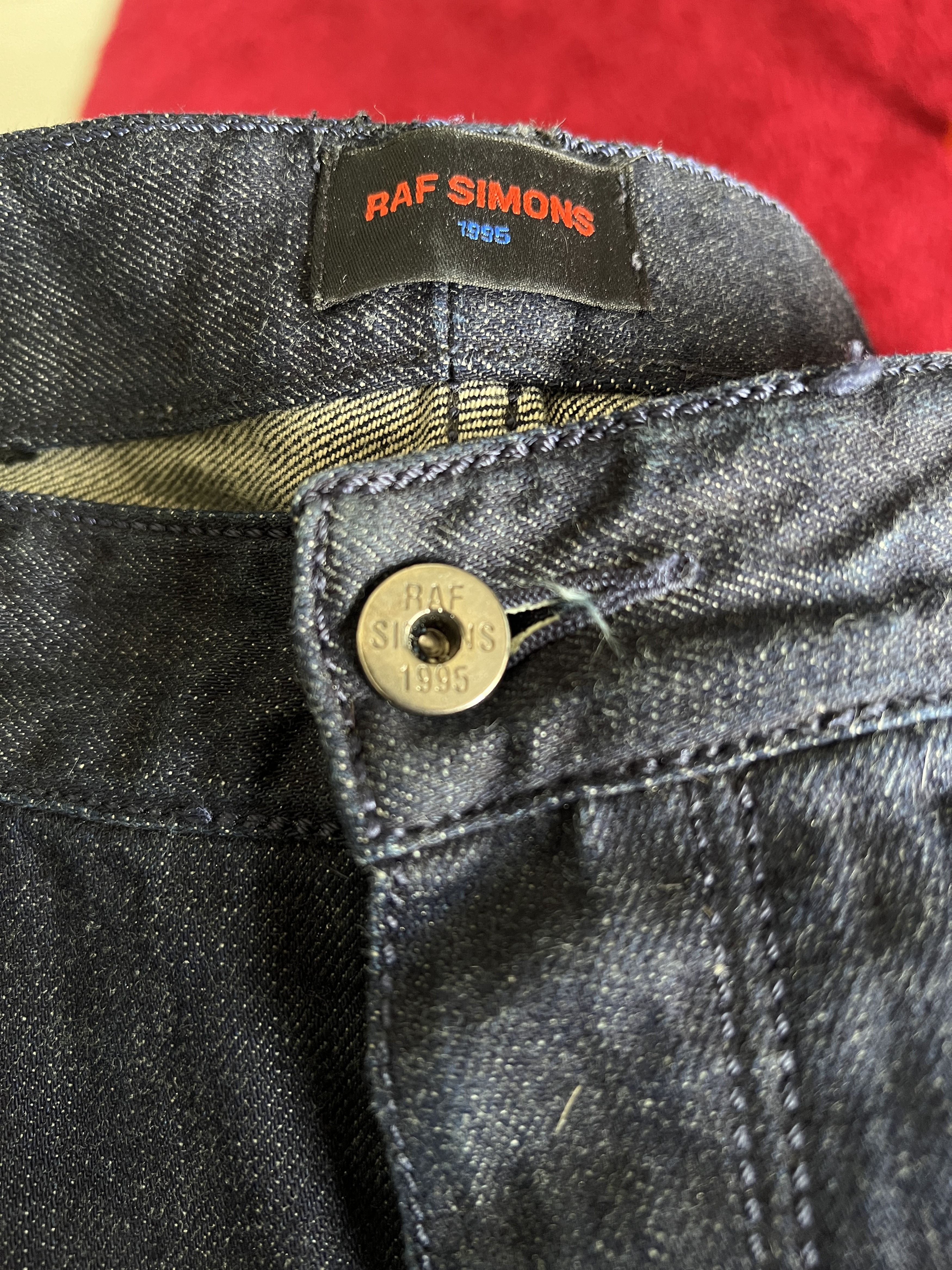 Raf Simons Raf Simons 1995 Dark Navy Denim Jeans Size US 32 / EU 48 - 5 Thumbnail