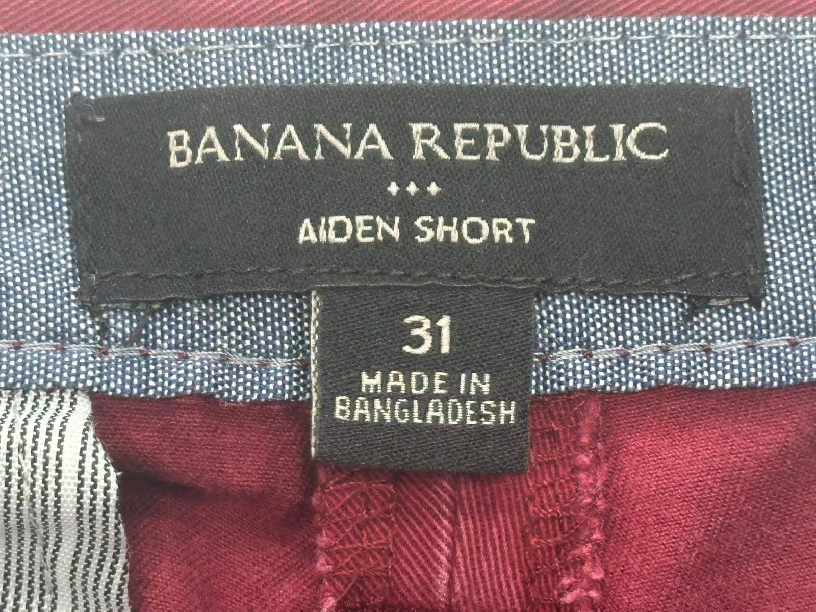 Banana Republic Banana Republic Aiden Shorts Flat Front Red Men's 31 Size US 31 - 6 Thumbnail