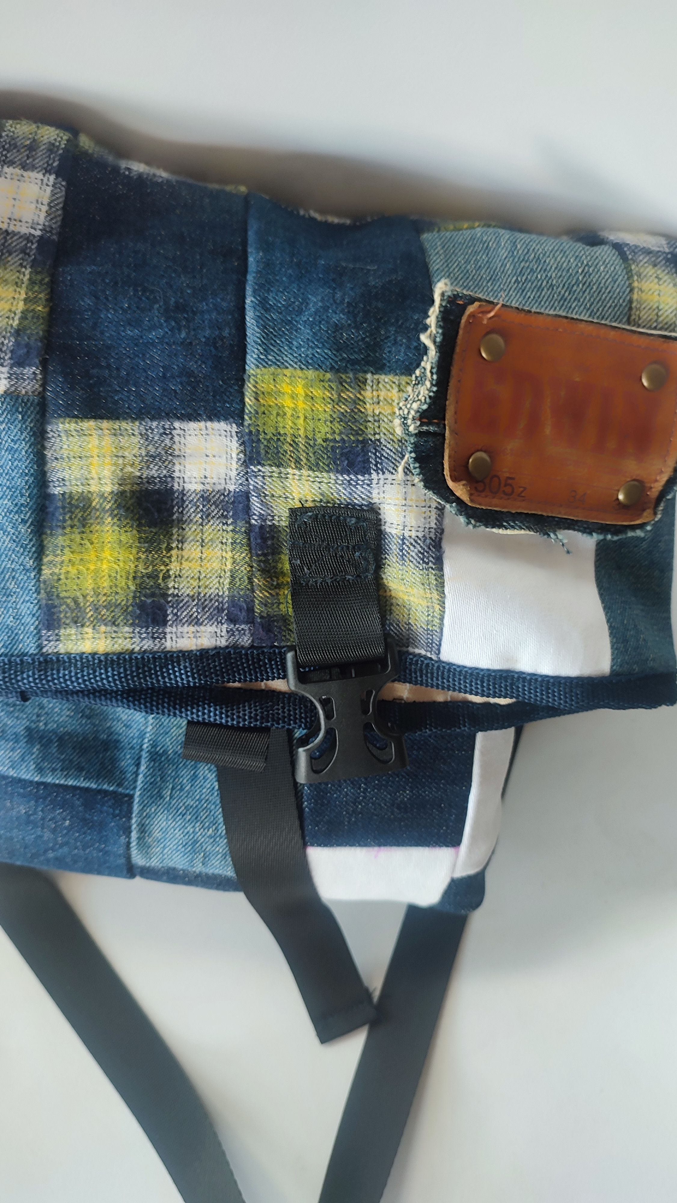 Edwin × Handmade Handmade patchwork denim bag remake old jeans Size ONE SIZE - 5 Thumbnail