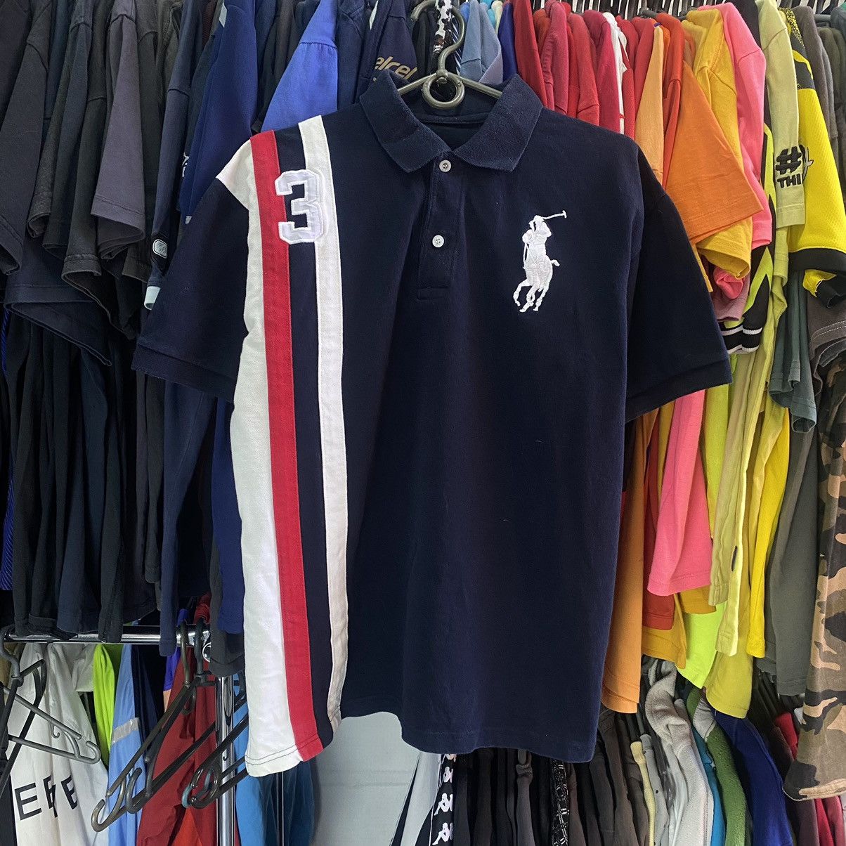 Vintage Vintage Polo Ralph Lauren 3 Big Logo hype y2k polo Size US L / EU 52-54 / 3 - 1 Thumbnail