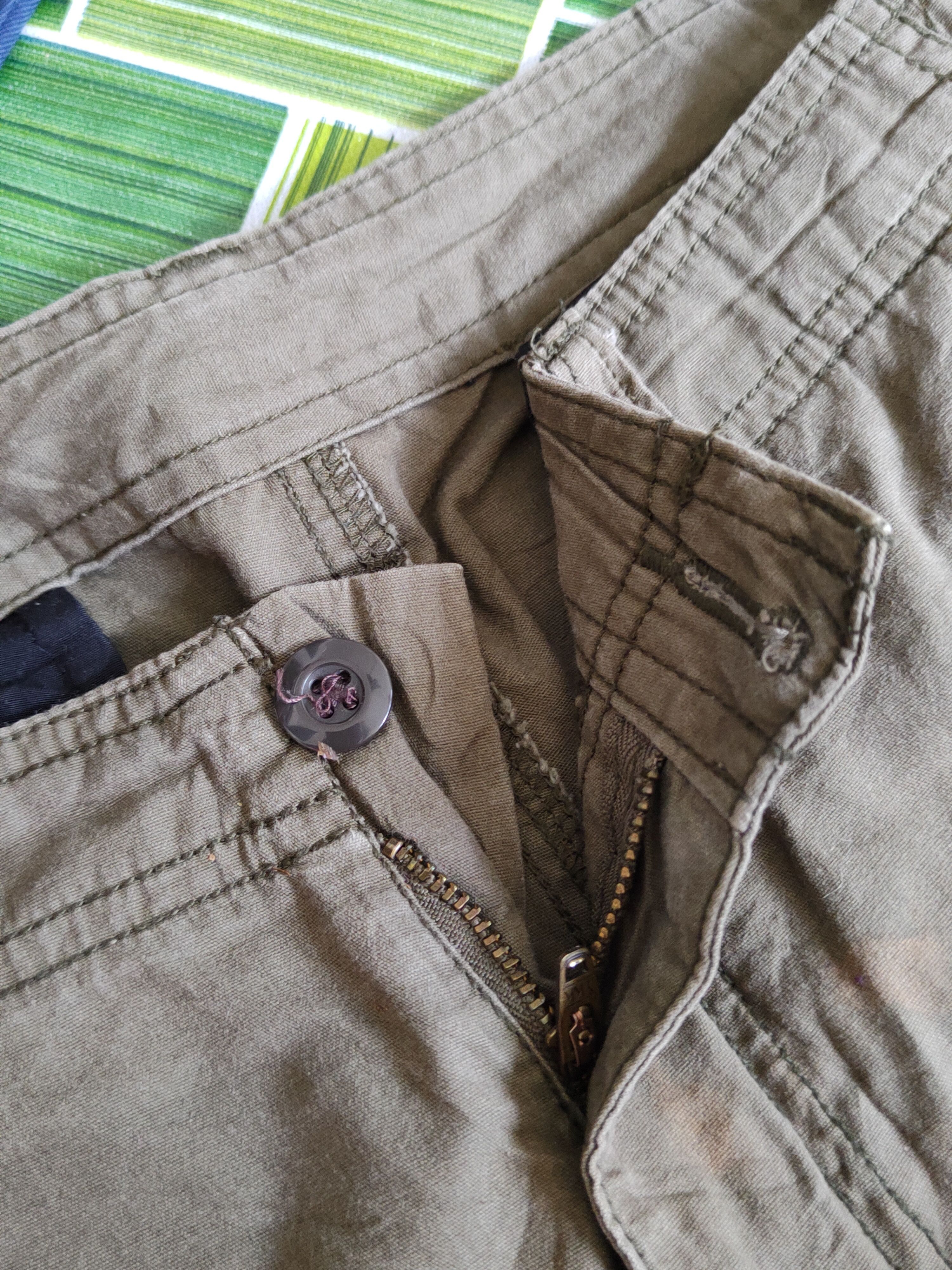 Japanese Brand Japanese Brand Olive Faded Multipocket Cargo Pants #S1455 Size US 30 / EU 46 - 12 Thumbnail