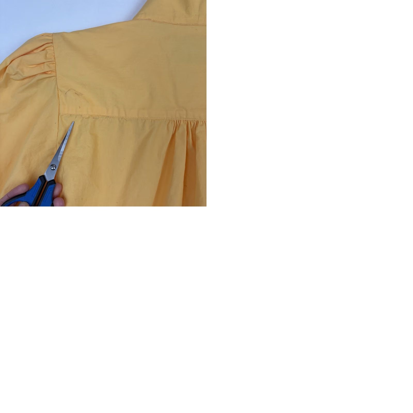Vintage Frontier Classics Western Blouse Womens Large Yellow 100% Cotton Puff Shoulder Long Sleeve Cowgirl Casual Size L / US 10 / IT 46 - 9 Thumbnail