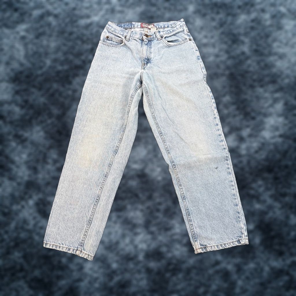 Old Navy VINTAGE Old Navy Jeans Womens 28x27 Light Wash Relaxed Tapered 90s Blue 28 90s Mens? Size ONE SIZE - 1 Thumbnail