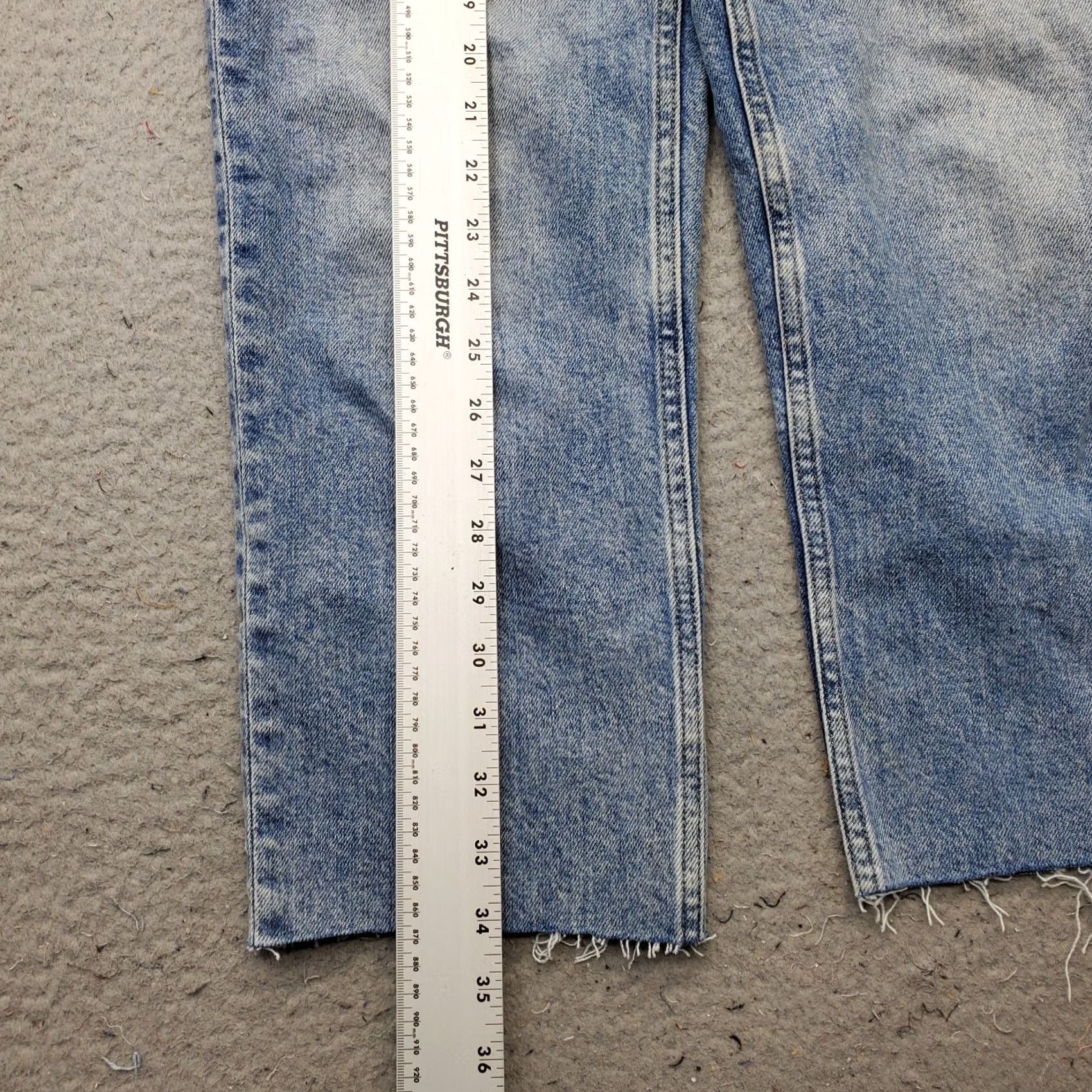 Banana Republic Banana Republic Jeans Womens Size 27 Blue Denim 5-Pocket Regular Straight Cotton Streetwear Button Fly Adjustable Inseam 23.5" Easy Care Vintage: No Size 27" / US 4 / IT 40 - 3 Thumbnail