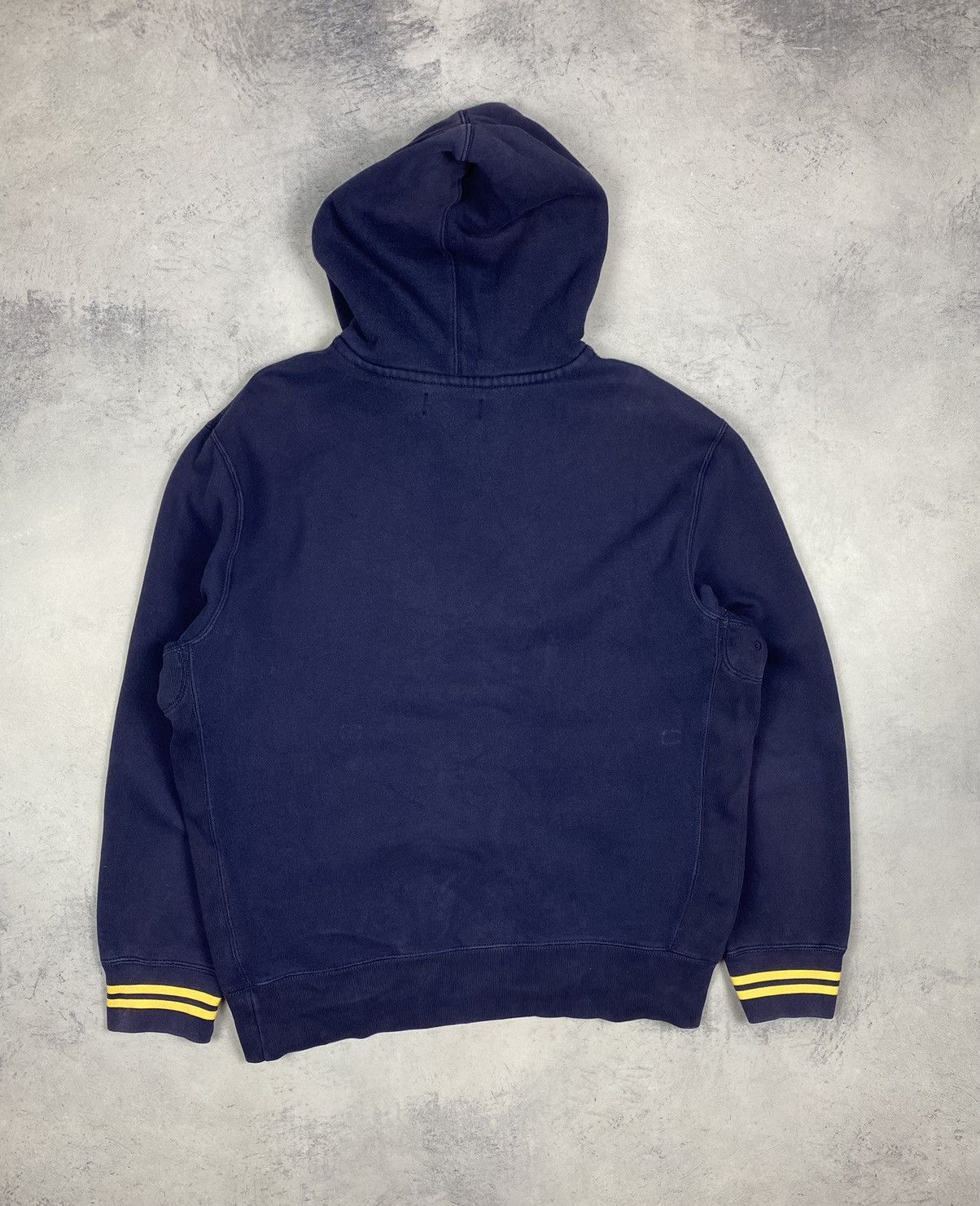 Polo Ralph Lauren Vintage 90s Polo Ralph Lauren Faded Blue Rugby Hoodie Size US L / EU 52-54 / 3 - 9 Thumbnail