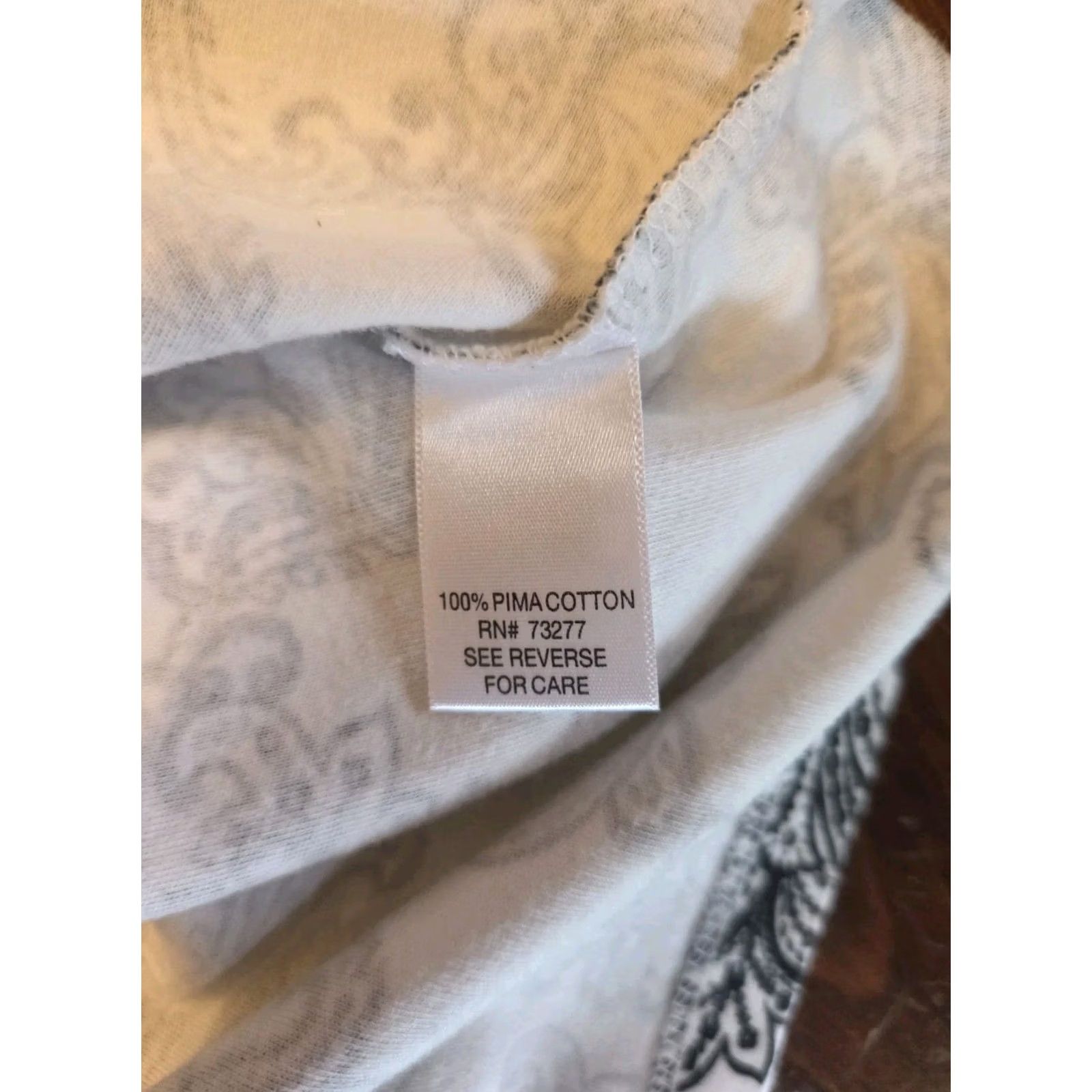 Croft & Barrow Croft & Barrow Shirt Paisley Print Casual Top White Black 1X Plus Womens Size XL / US 12-14 / IT 48-50 - 7 Thumbnail