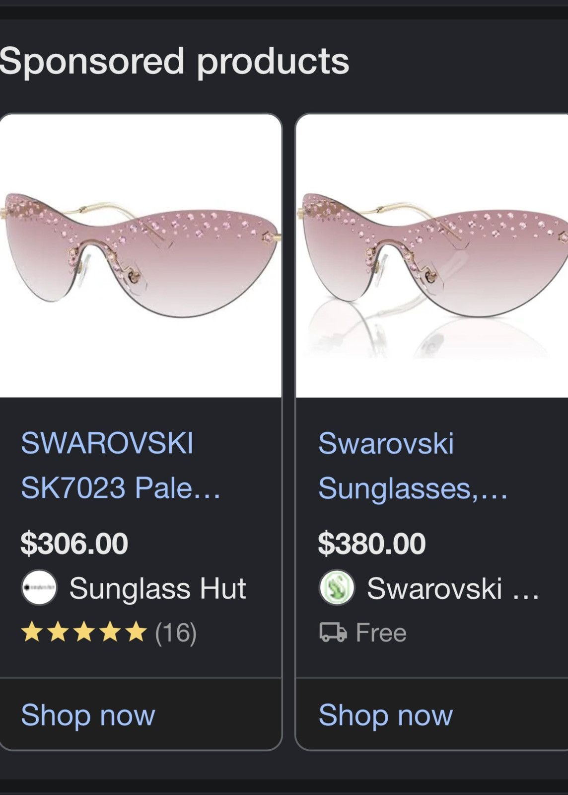 Swarovski Swarovski sunglasses SK7023 Size ONE SIZE - 1 Thumbnail