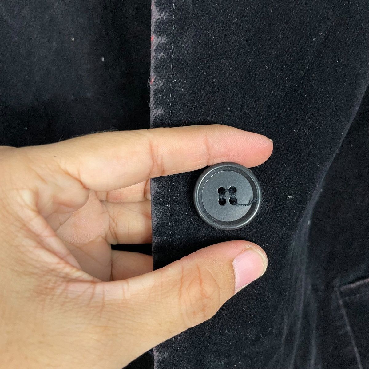 Katharine Hamnett London Katherine Hamnett Black Velvet Jacket Size M / US 6-8 / IT 42-44 - 14 Thumbnail