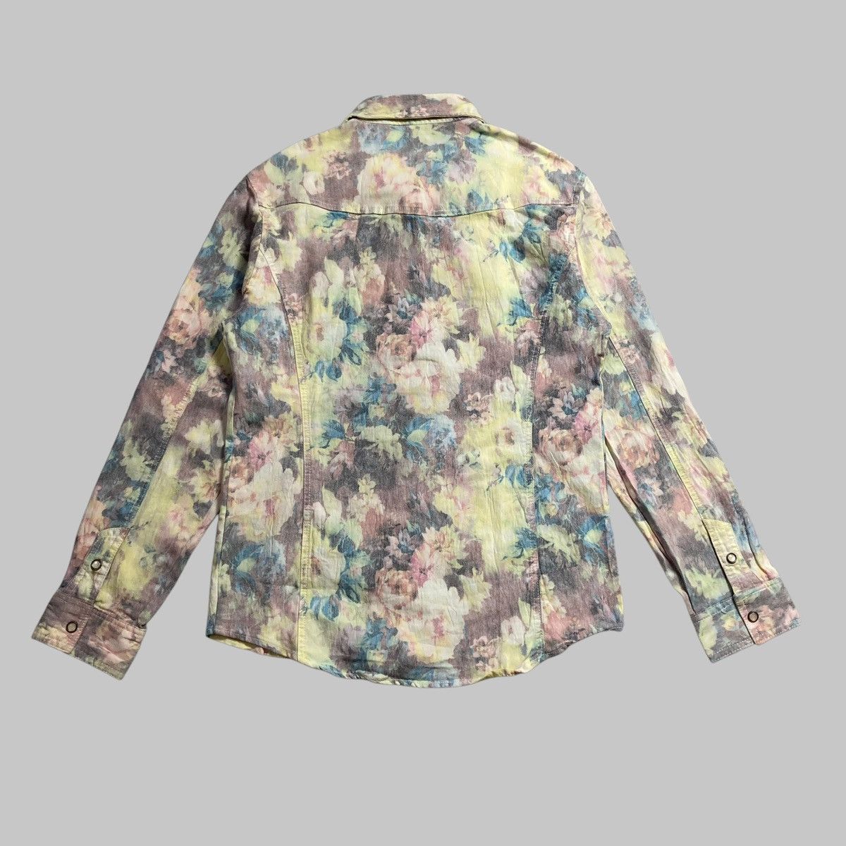 GOSTAR DE FUGA × In The Attic × Japanese Brand IN THE ATTIC - Floral Stone Buttons Up Shirt Flowers Size US M / EU 48-50 / 2 - 2 Thumbnail