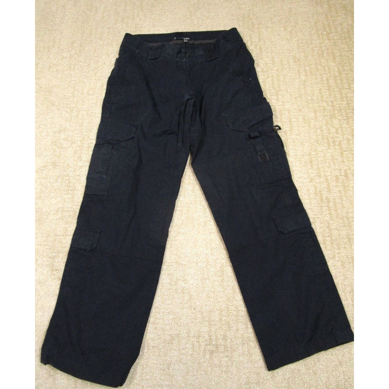 Vintage 5.11 Tactical Pants Women 12 Blue Rip Stop Cargo Pro Series Trousers Size 34" / US 12 / IT 48 - 2 Thumbnail
