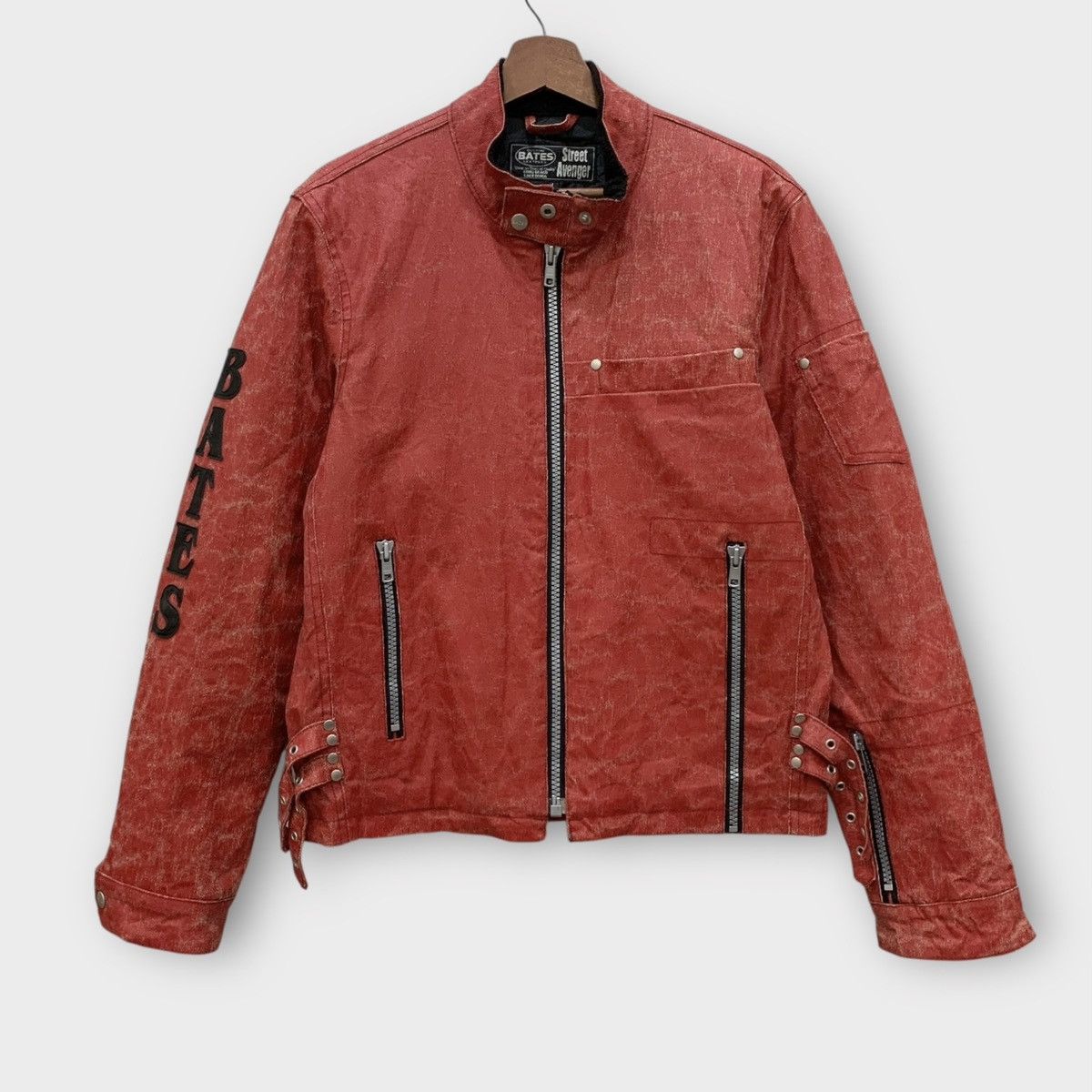Sports Specialties VINTAGE DISTRESSED BATES LEATHERS CUSTOM BIKER JACKET Size US M / EU 48-50 / 2 - 2 Thumbnail