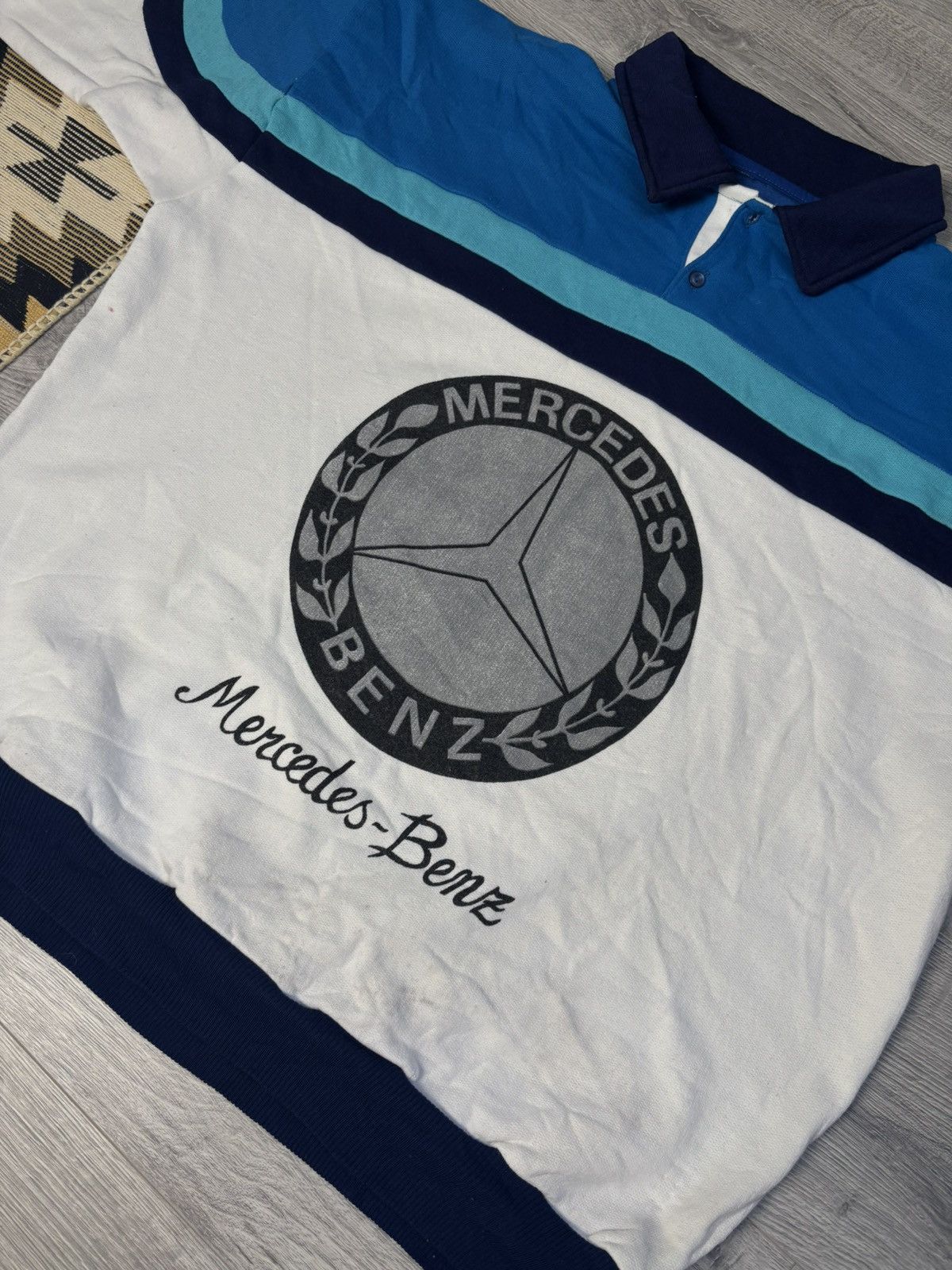 Mercedes-Benz Mercedes - Benz very rare 70s-80s sweatshirt Size US XL / EU 56 / 4 - 4 Thumbnail