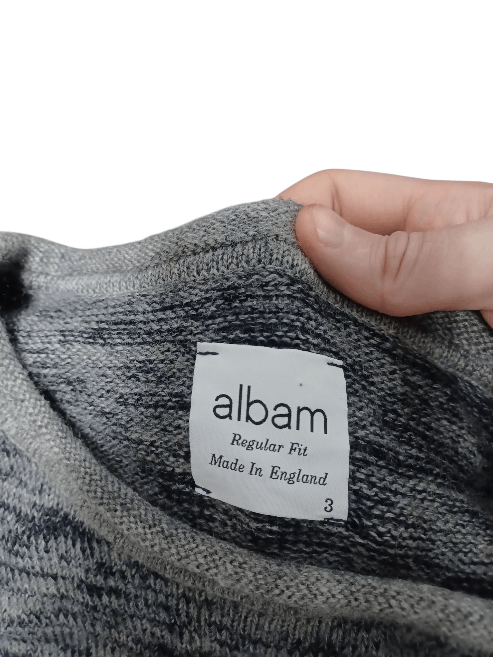 Albam ALBAM MADE IN ENGLAND 100% WOOL LUXURY OLDMONEY SWEATER Size US L / EU 52-54 / 3 - 4 Thumbnail