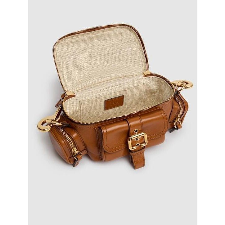 Chloe Chloe Small Camera Glossy Clay Brown Leather Shoulder Bag Ne Size ONE SIZE - 5 Thumbnail
