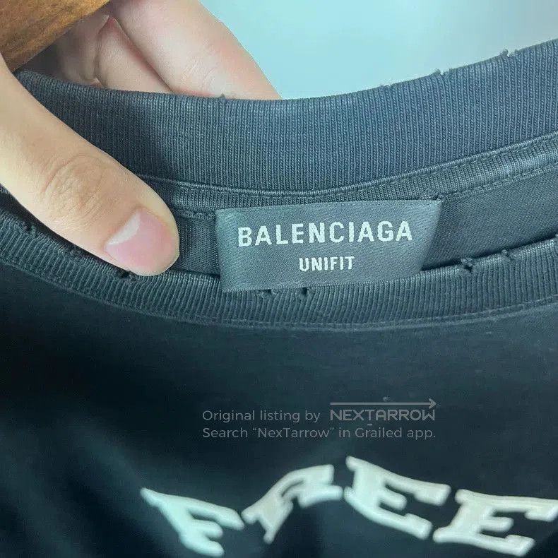 Balenciaga Balenciaga Embroidered Short Sleeve Tee. Size US XS / EU 42 / 0 - 3 Thumbnail