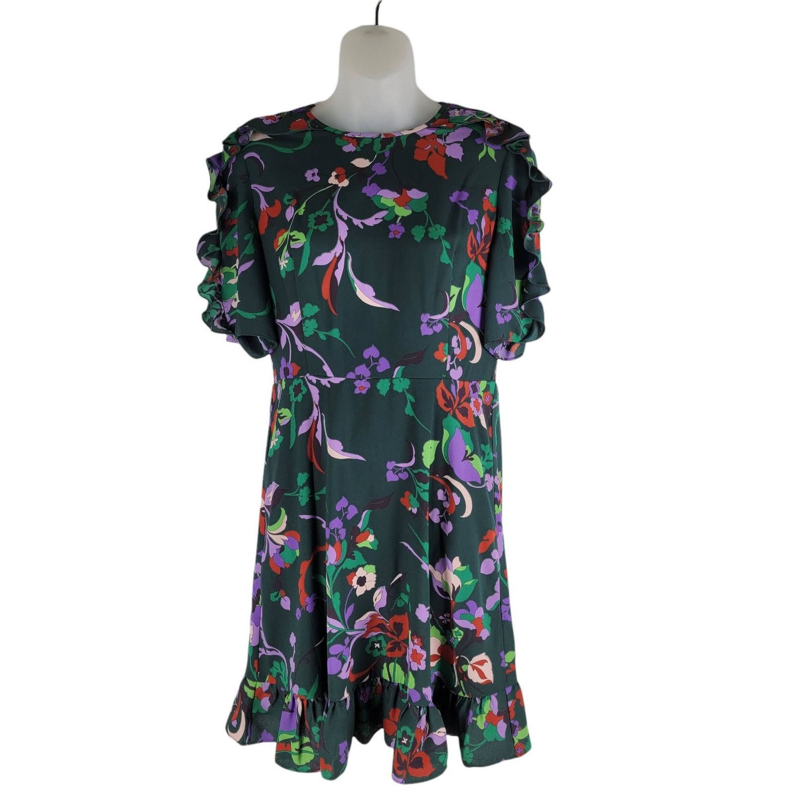 Kate spade vintage fleur crepe dress best sale