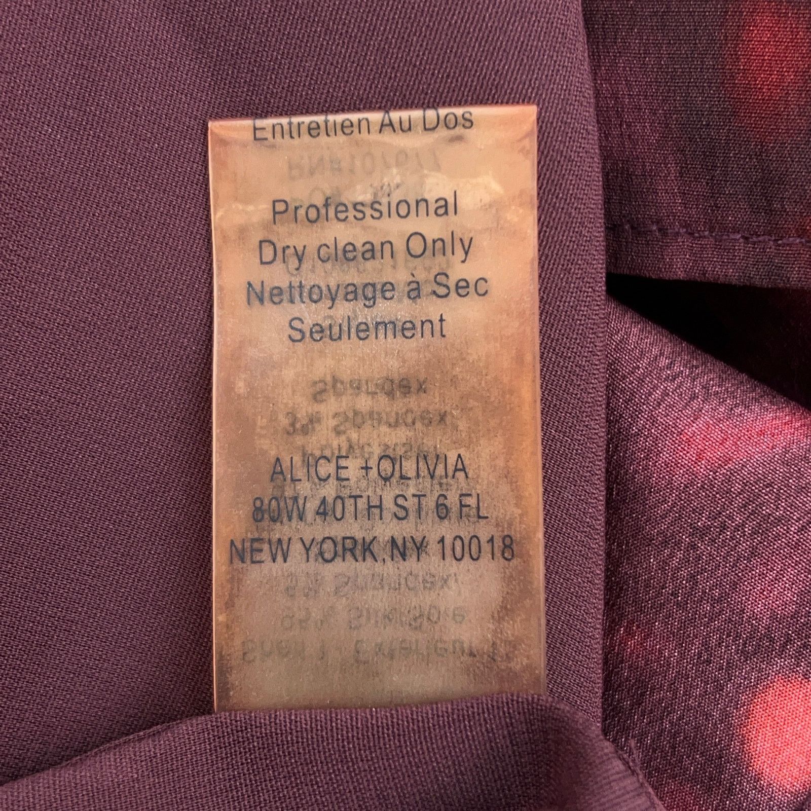 Alice + Olivia Alice + Olivia A+O Size S Shift Dress Kaleidoscope Silk Red Size S / US 4 / IT 40 - 15 Thumbnail