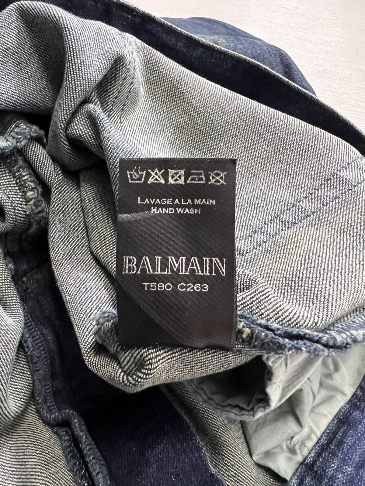 Balmain Balmain - Christophe Decarnin - Washed Biker Jeans Size US 30 / EU 46 - 15 Thumbnail