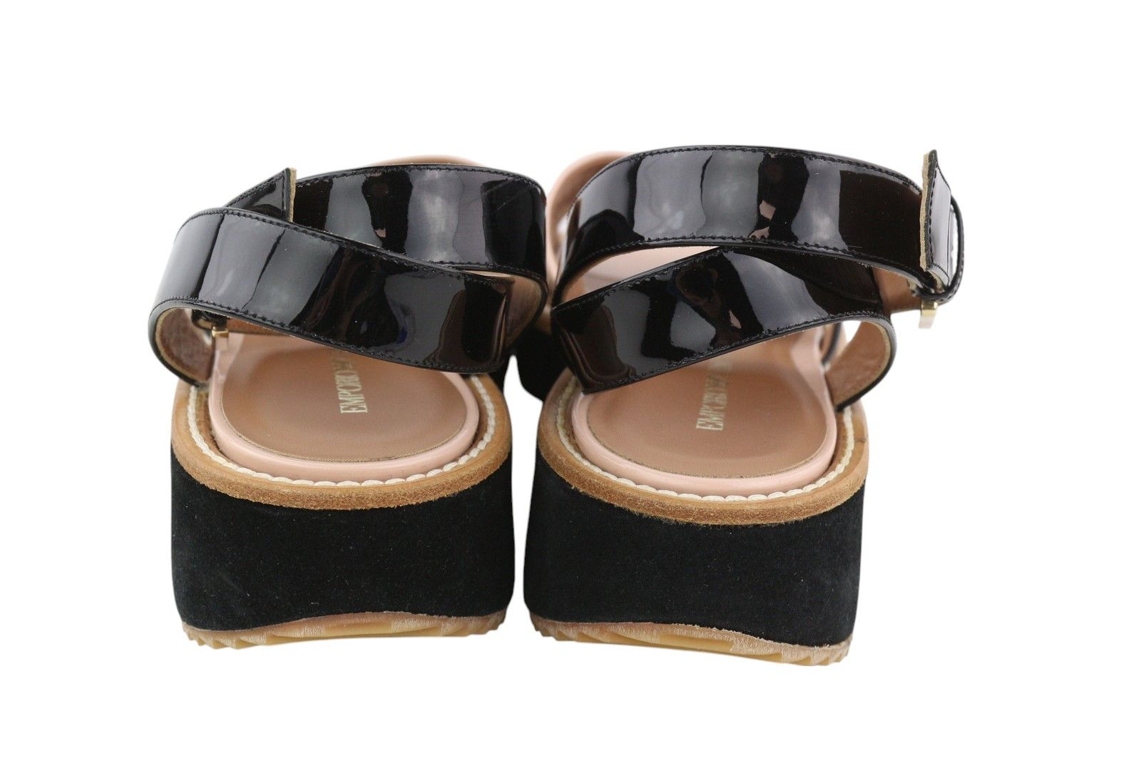 Emporio Armani X3U091 EU37 Black Patent Leather 84789 Size US 6 / IT 36 - 6 Thumbnail