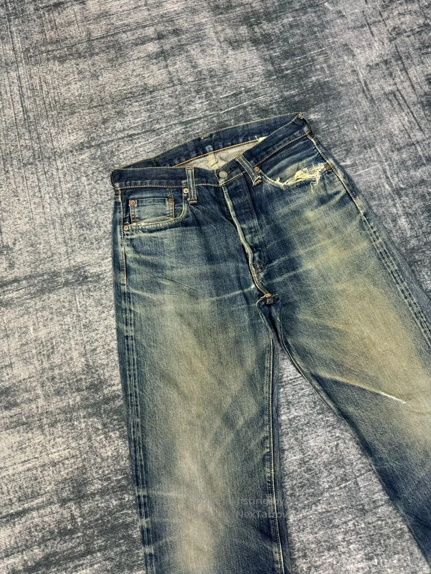 Sugar Cane Vintage Sugar Cane Japan Washed Blue Jeans. Size US 28 / EU 44 - 2 Thumbnail