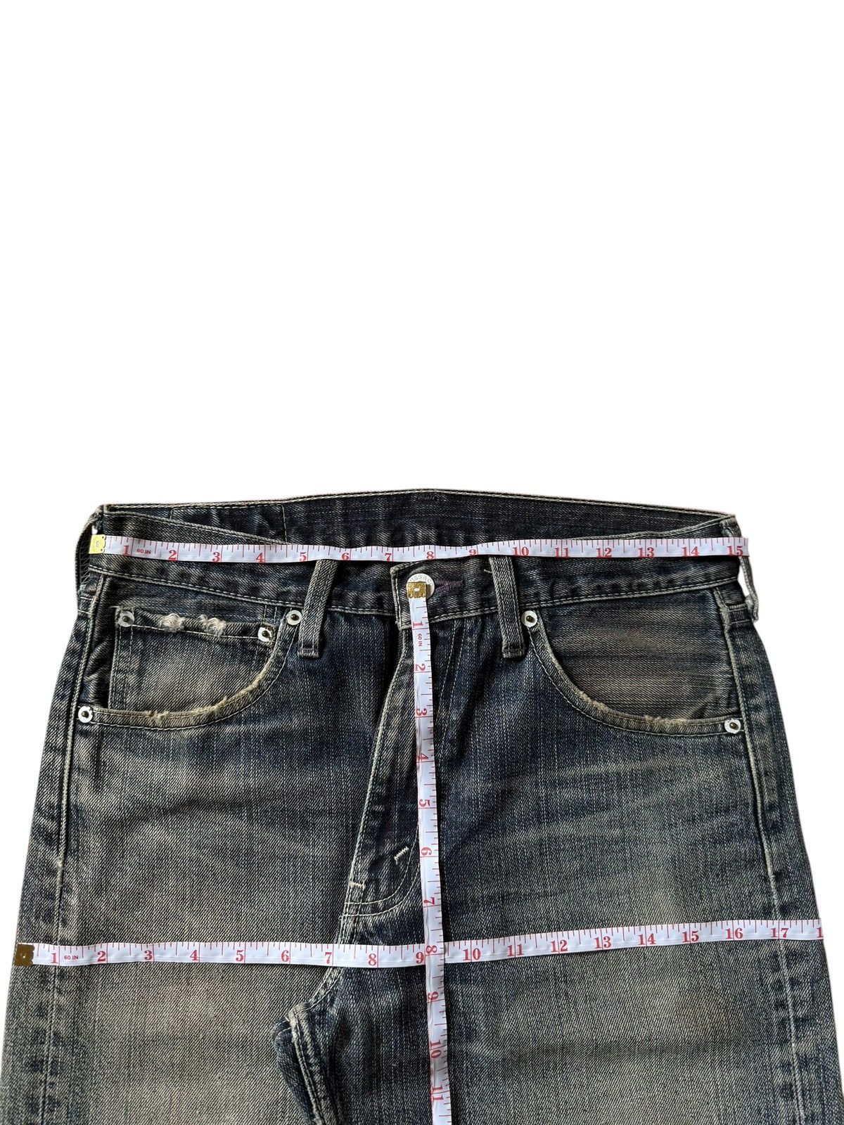 Levi's Vintage 90s Levis 503 Mud Wash Distress Baggy Jeans Size US 30 / EU 46 - 6 Thumbnail