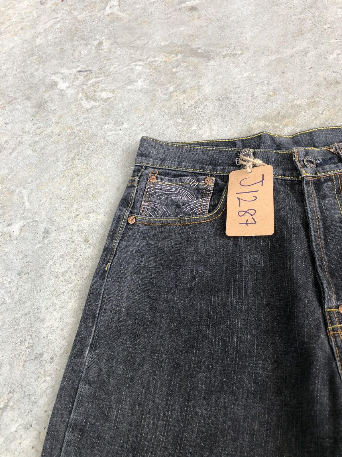 RMC Jeans Red Monkey Company Embroidered Jeans Distressed Size US 30 / EU 46 - 14 Thumbnail
