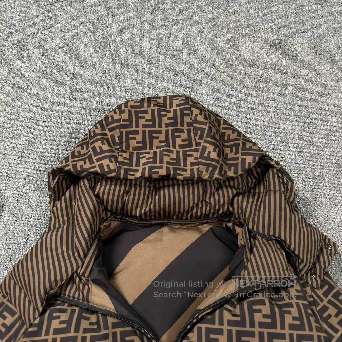 Fendi Fendi Reversible Monogram Print Down Jacket. Size L / US 10 / IT 46 - 5 Thumbnail