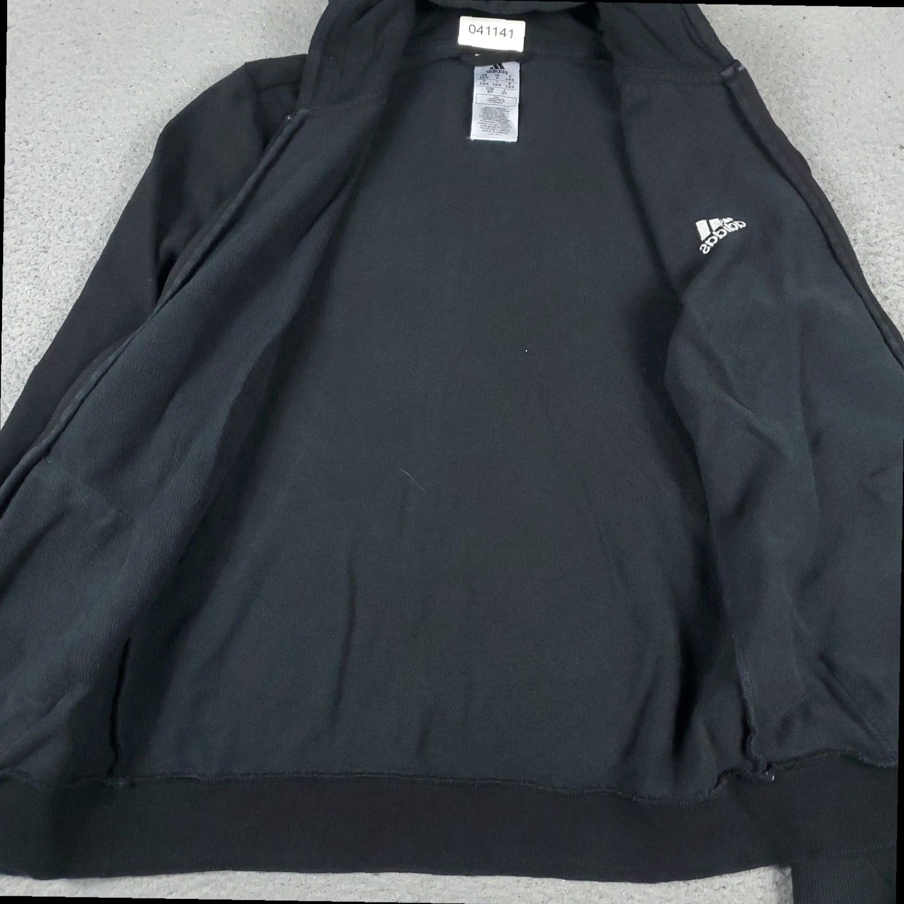Adidas Adidas Full Zip Hoodie Sweater Womens Small Black Cotton Blend Regular Fit Size S / US 4 / IT 40 - 5 Thumbnail