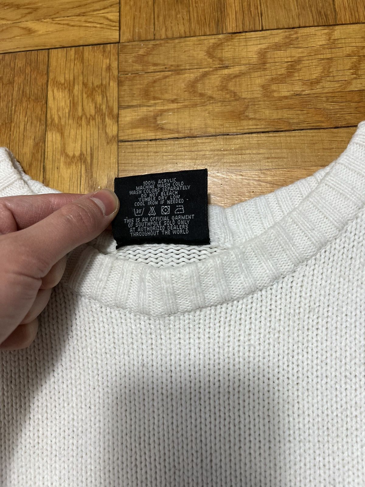 Southpole Sweater South Pole vintage white black skate Size US XL / EU 56 / 4 - 4 Thumbnail