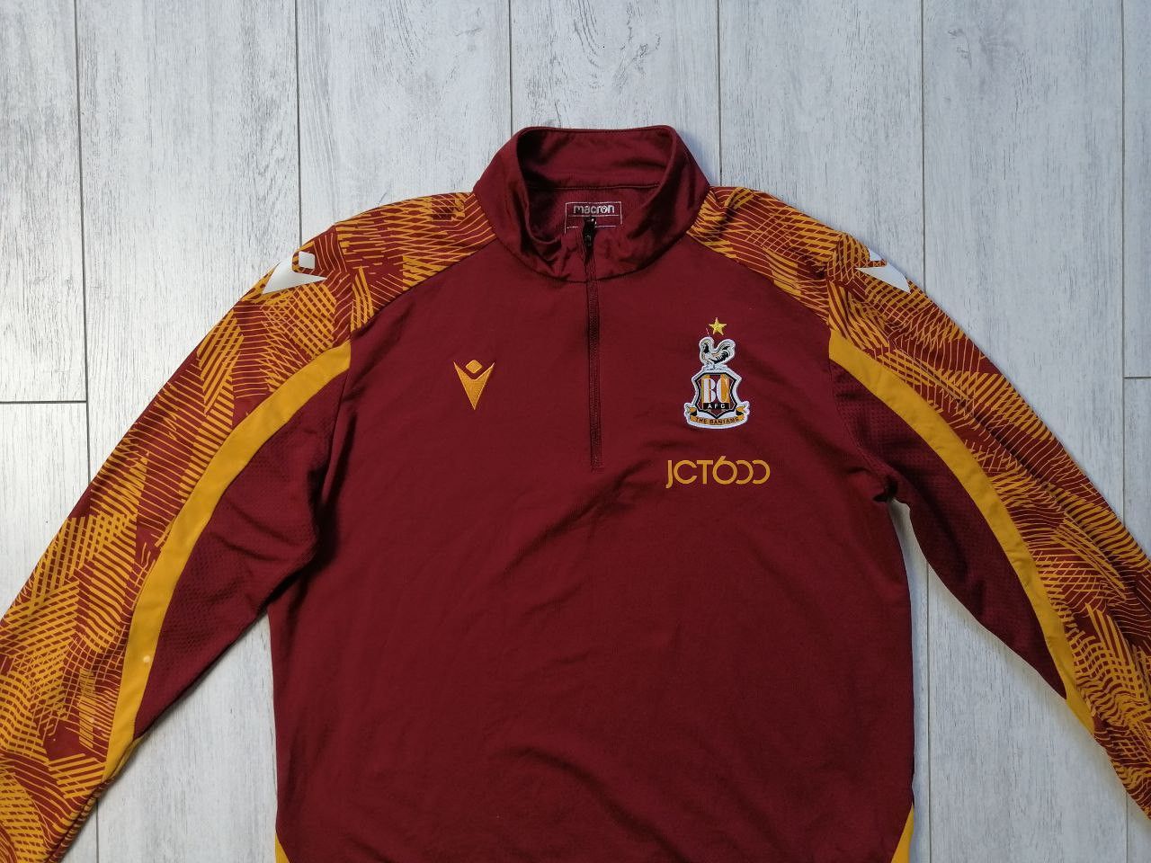 Macron Macron Bradford City 1/4 Zip Sweatshirt Size S Size US S / EU 44-46 / 1 - 2 Thumbnail