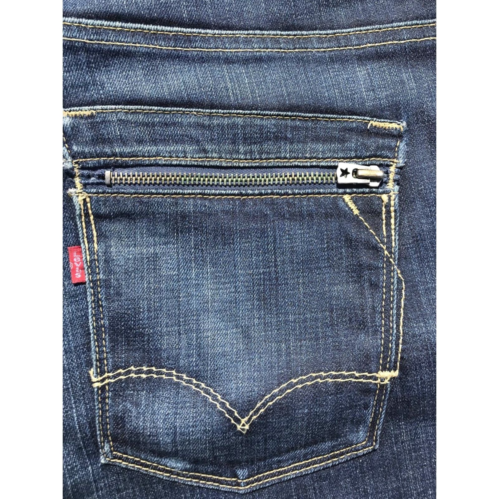 Levi's VINTAGE Levi's RED Collection Skinny Jeans W36 L30 Dark Wash Slim Fit Denim Mens 2000s Western Size US 36 / EU 52 - 3 Thumbnail