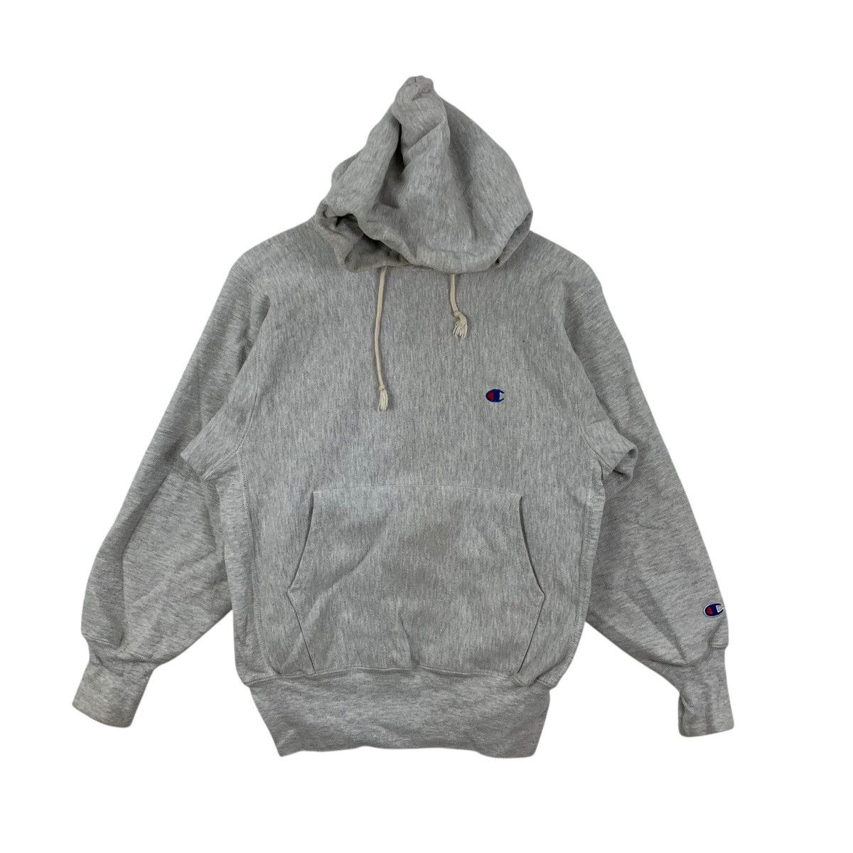 Champion Vintage 90’ CHAMPION REVERSE WEAVE Gray Pullover Hoodie Size M / US 6-8 / IT 42-44 - 4 Thumbnail