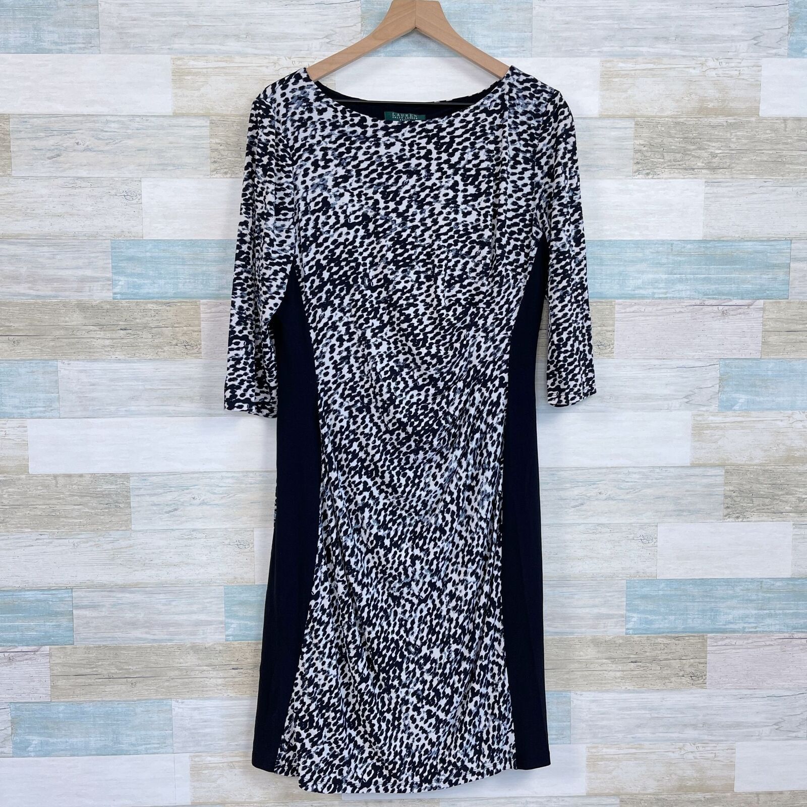 Lauren Ralph Lauren LRL Ralph Lauren Animal Print Jersey Sheath Dress Womens 14 Size XL / US 12-14 / IT 48-50 - 1 Thumbnail