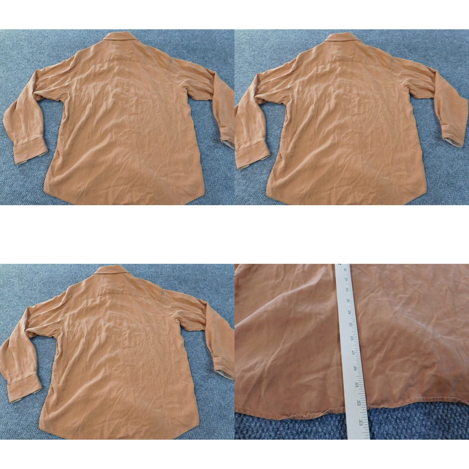 BUGATCHI Bugatchi Uomo Shirt xl orange mens tencel casual button up city modern Size US XL / EU 56 / 4 - 8 Thumbnail