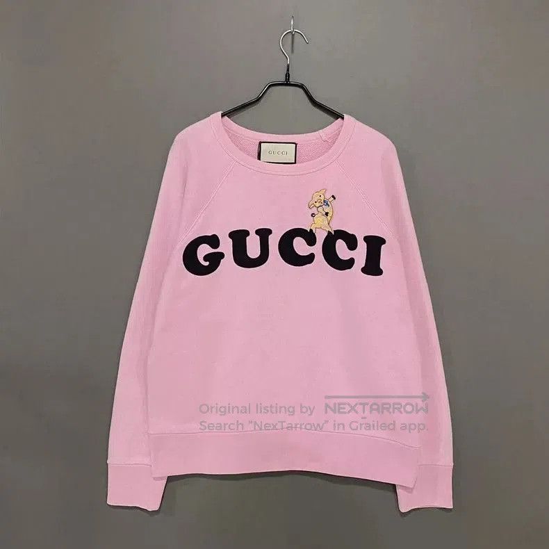 Gucci Gucci Big Logo Pig Print Sweatshirt . Size US XS / EU 42 / 0 - 2 Thumbnail