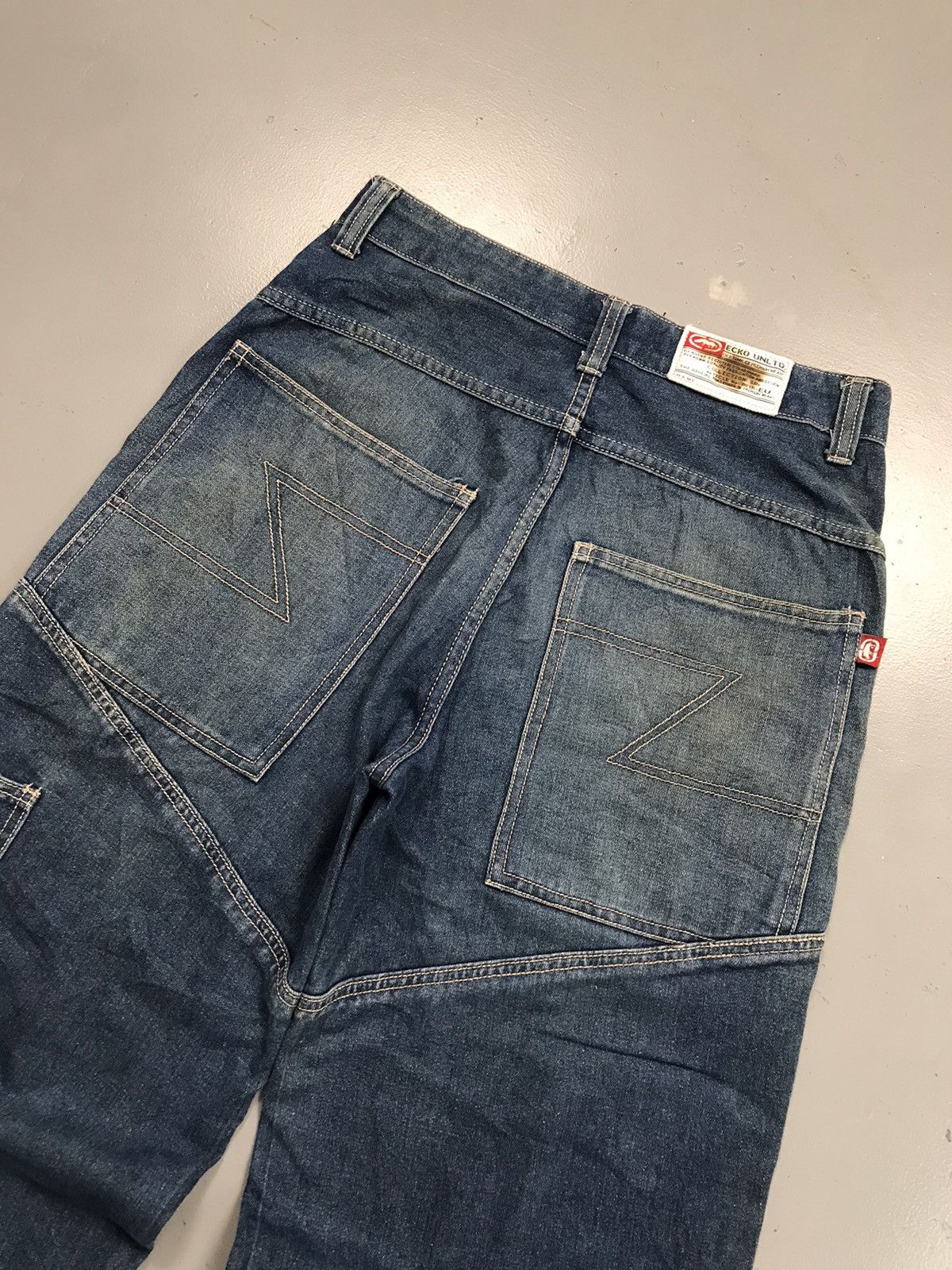 Ecko Unltd. × Vintage Vintage Ecko UNLTD SpellOut embroidered denim Size US 31 - 9 Thumbnail