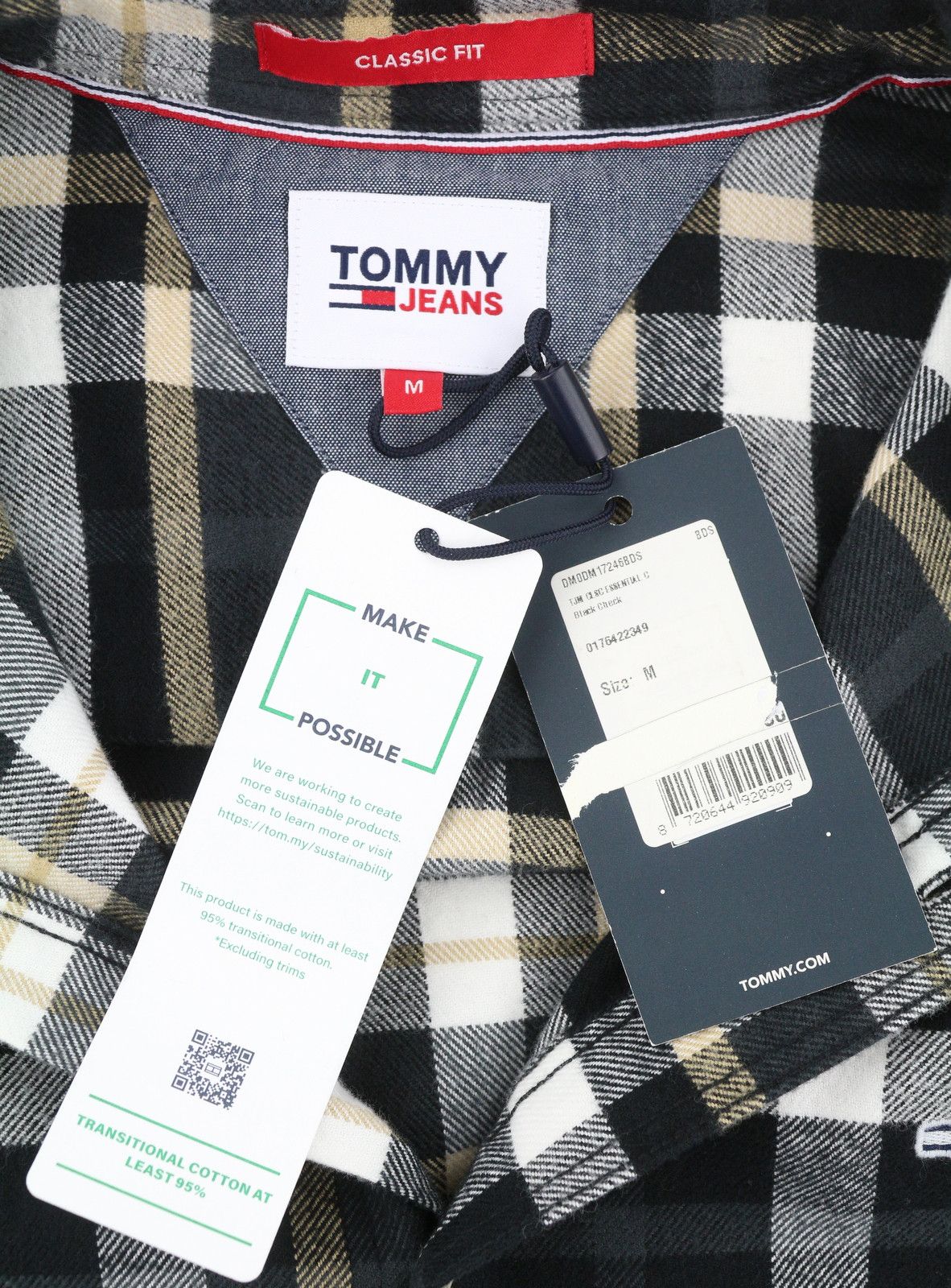 Tommy Hilfiger M Flannel Plaid Button-Up Logo 87681 Size US M / EU 48-50 / 2 - 6 Thumbnail