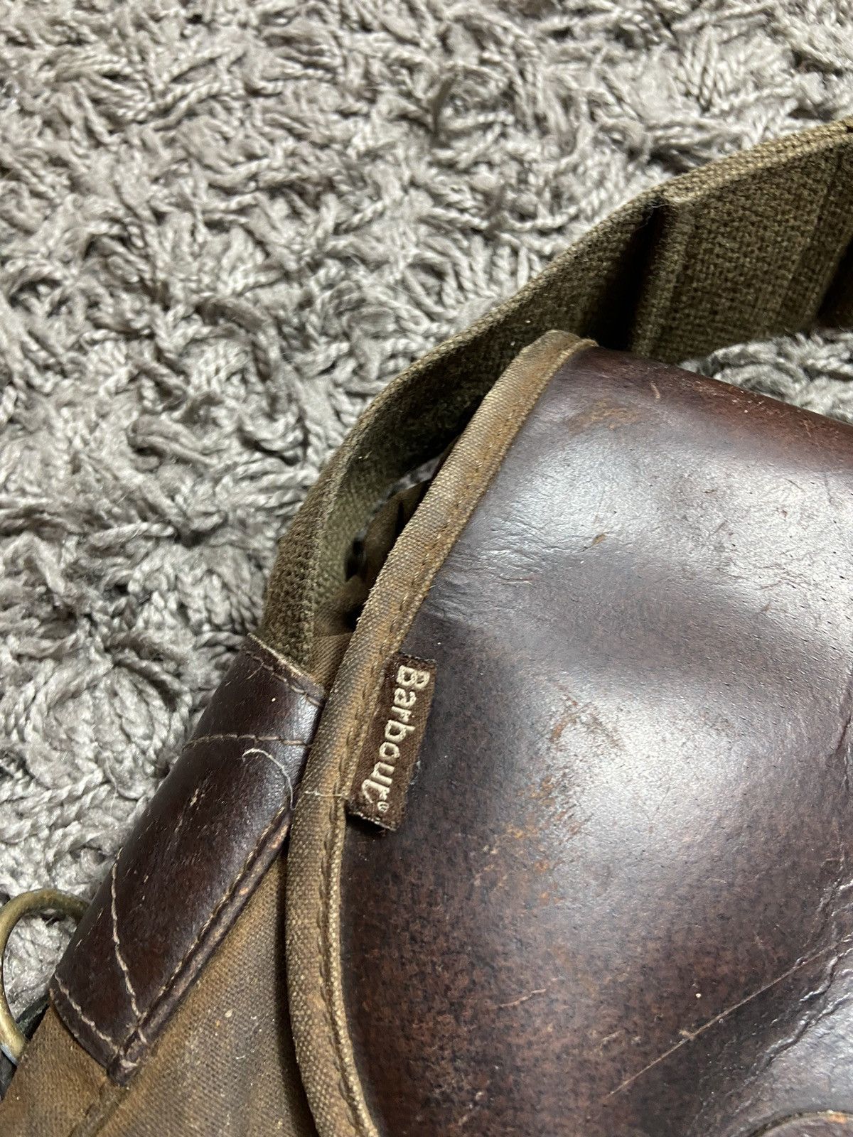 Barbour × Vintage BARBOUR WAXED VINTAGE 00s SHOULDER BAG ENGLAND LONDON Size ONE SIZE - 4 Thumbnail